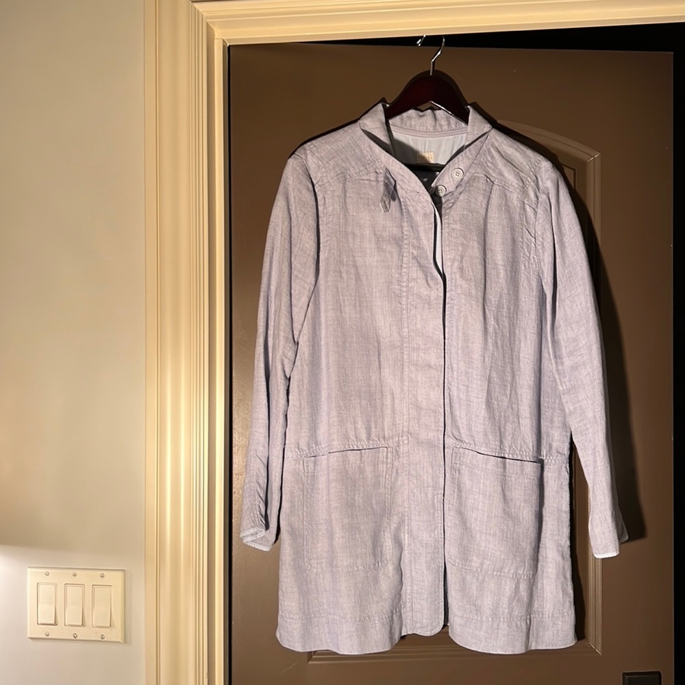 Poetry long linen jacket